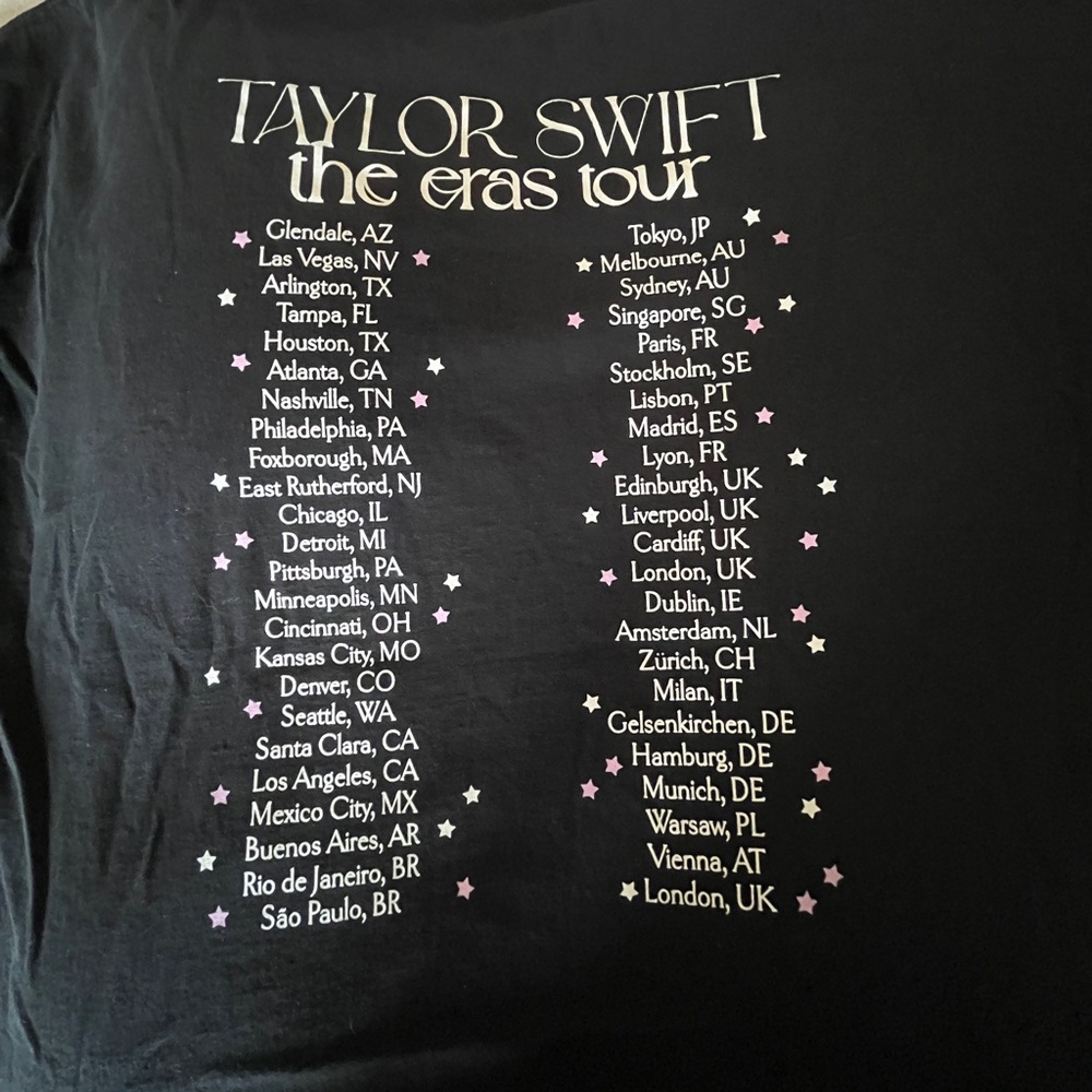 taylor swift the eras tour official merch tshirt size 3xl - Picture 6 of 6